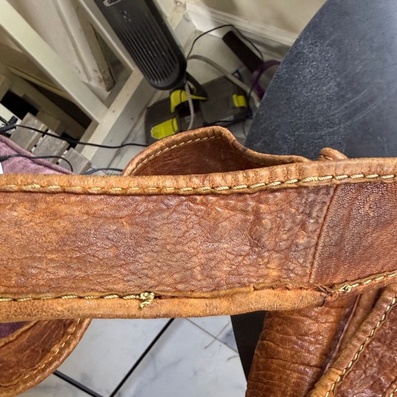 Vintage Y2K Ruehl No. 925 (A&F) Oversize Messenger Brown Leather Bag Academia - Picture 10 of 16